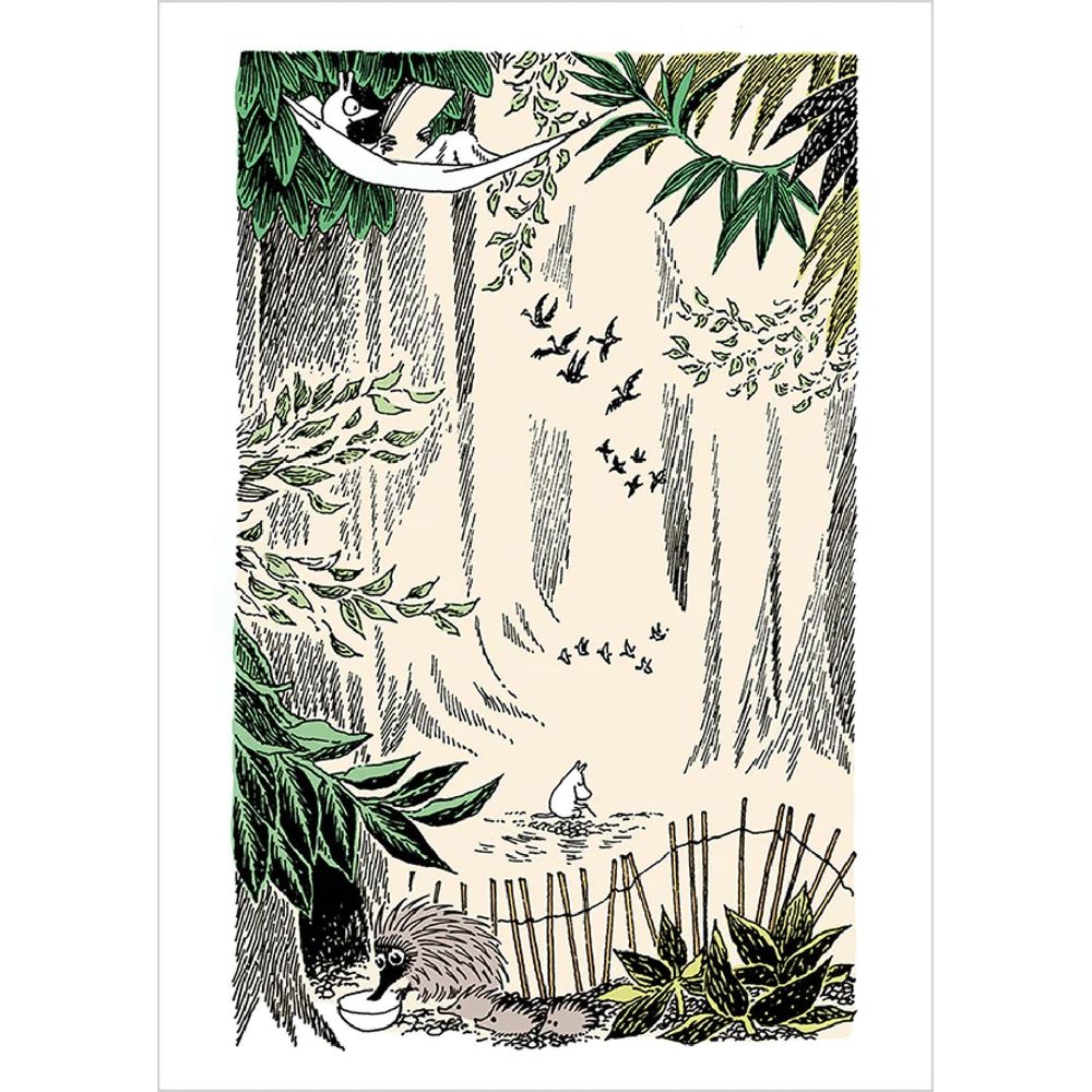 Postcard Moomin In The Glade
