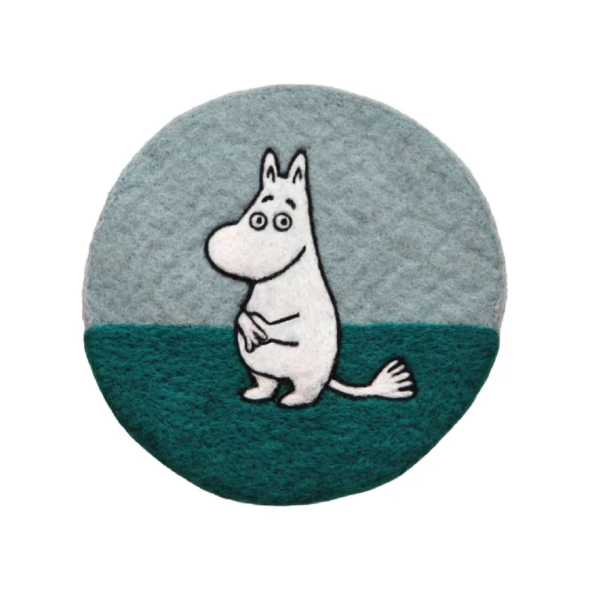 Felted Pot Stand Moomintroll Blue