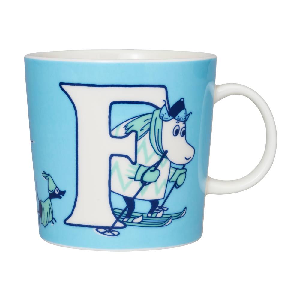 Moomin mug 0.4 L ABC letter F