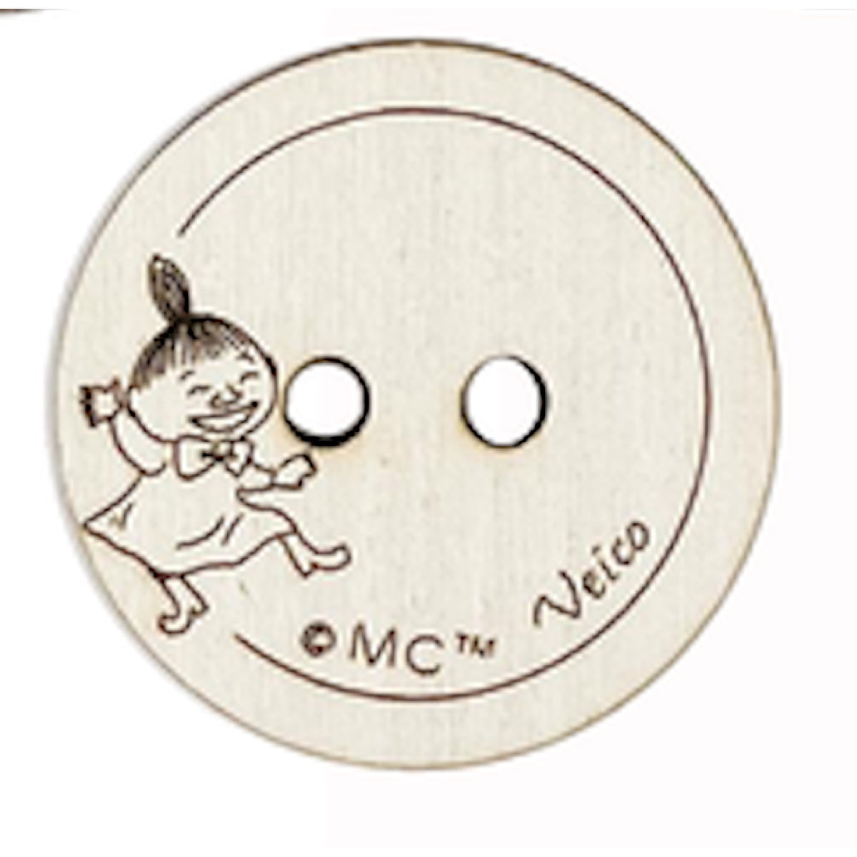 Moomin Wooden Button Dancing Little My