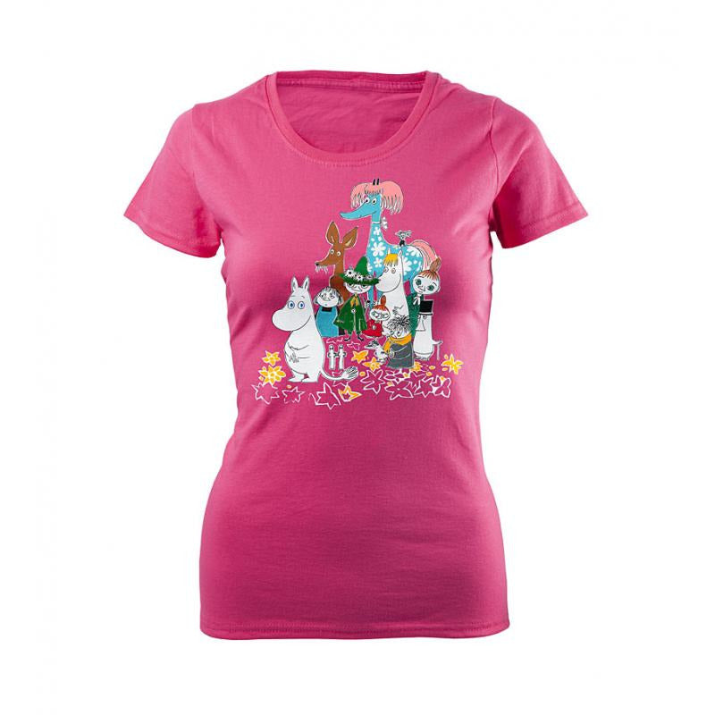 Moomin T-Shirt Ladies Moomins And Primadonnas Horse Fuchsia