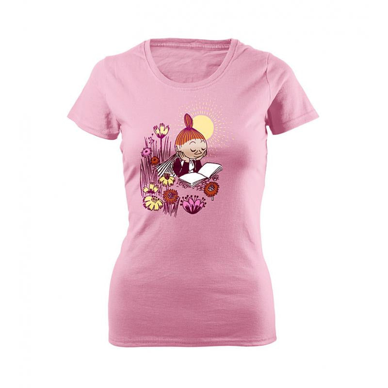 Moomin T-Shirt Ladies Mymble Reads Pink