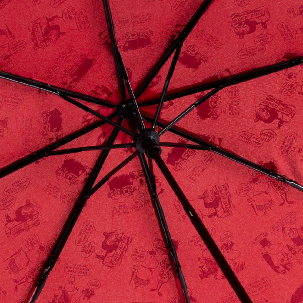 Moomin In The Garden Manual Umbrella Red