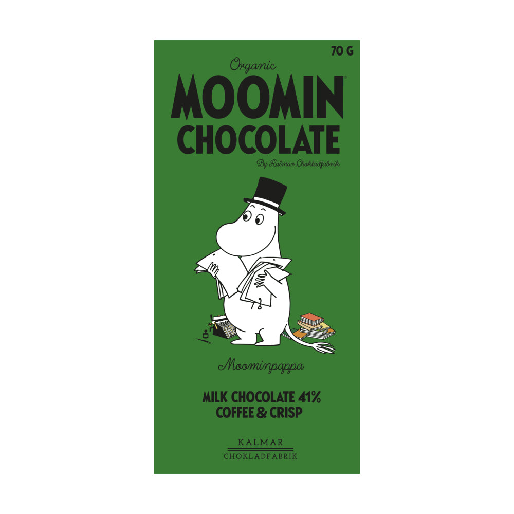 Moominpappa Milk Chocolate Coffee and Rice Crisp - Kalmar Chokladfabrik