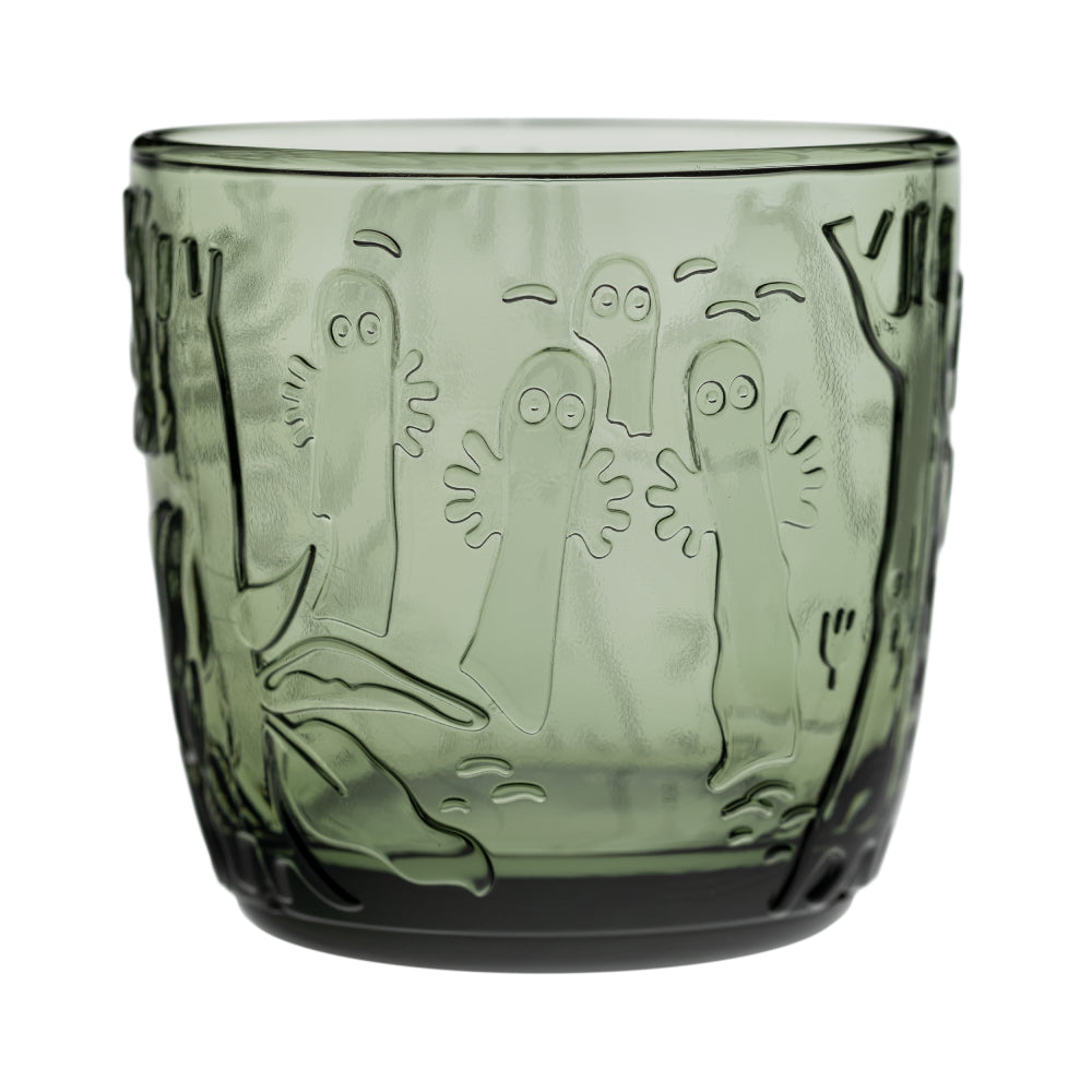 Moomin Pine Green Glass Tumblers 2-pack 28 cl