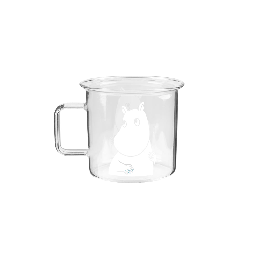 Moomin Glass Mug Clear Moomintroll