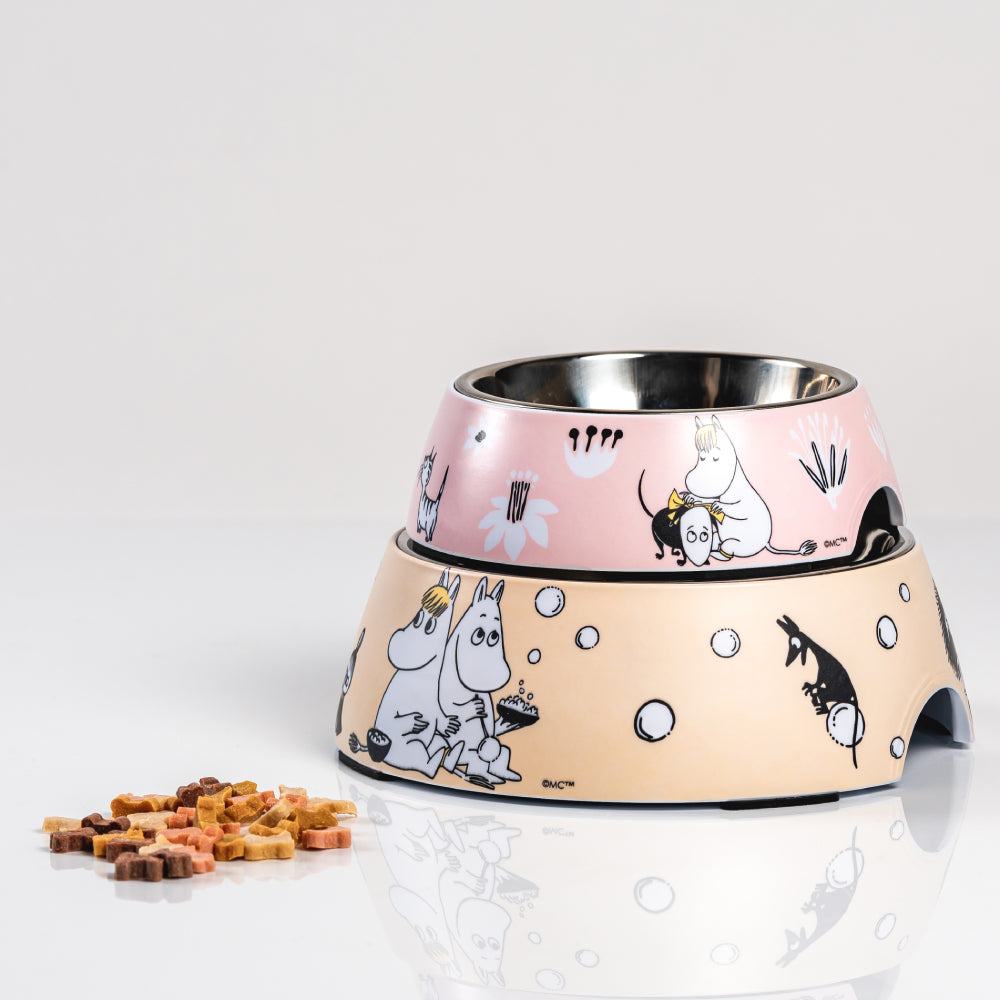 Moomin For Pets Food Bowl Beige Medium