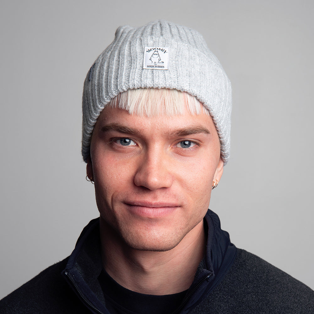 Beanie Adult Angry Moomintroll Grey Winter