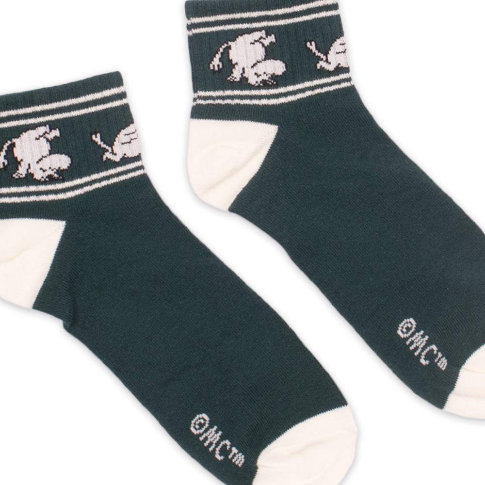 Ankle Socks Retro Moomintroll Running Green