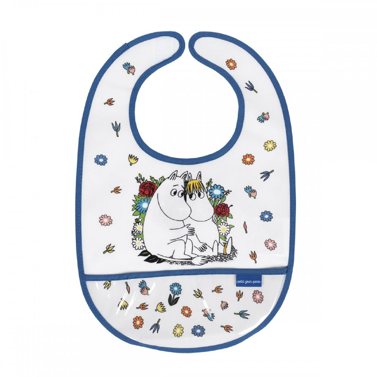 Coated Cotton BIB Moomintroll And Snorkmaiden