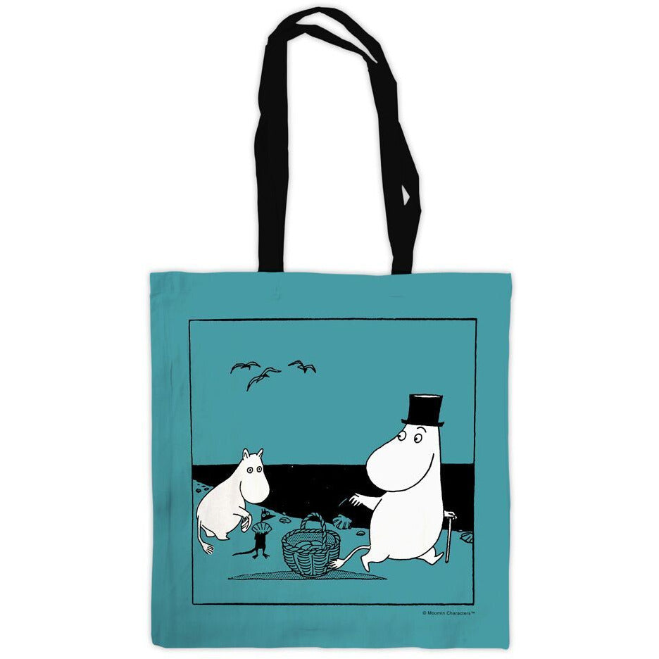 Tote Bag Moomintroll And Moominpappa On The Beach - .