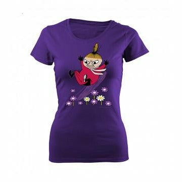 Moomin T-Shirt ladies Little My Sliding Purple