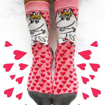 Moomin Heart Printed Socks - .