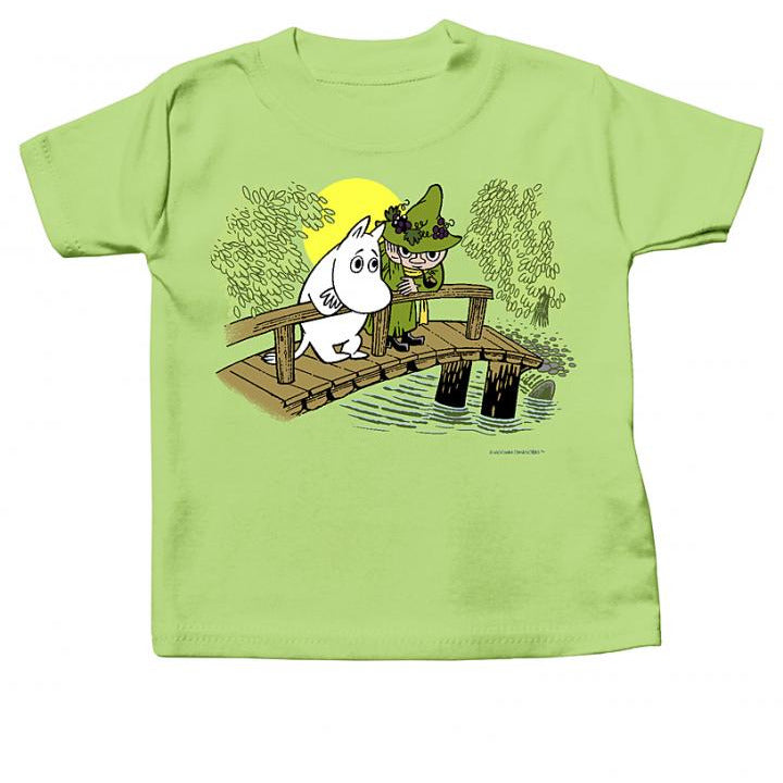 Moomin Baby T-Shirt Moomin and Snufkin On The Bridge - .