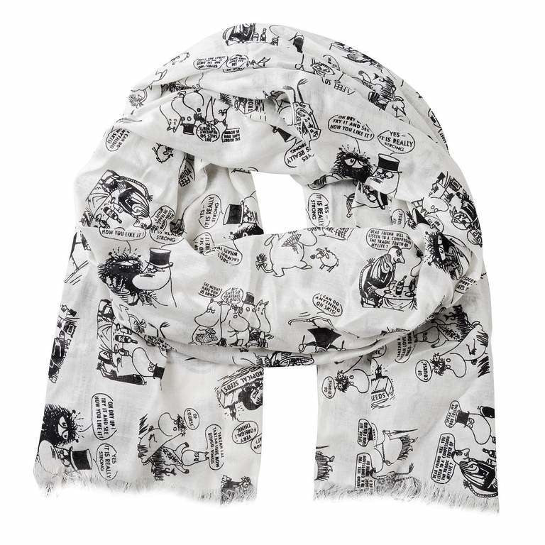 Moomin On Vacation White Scarf - .