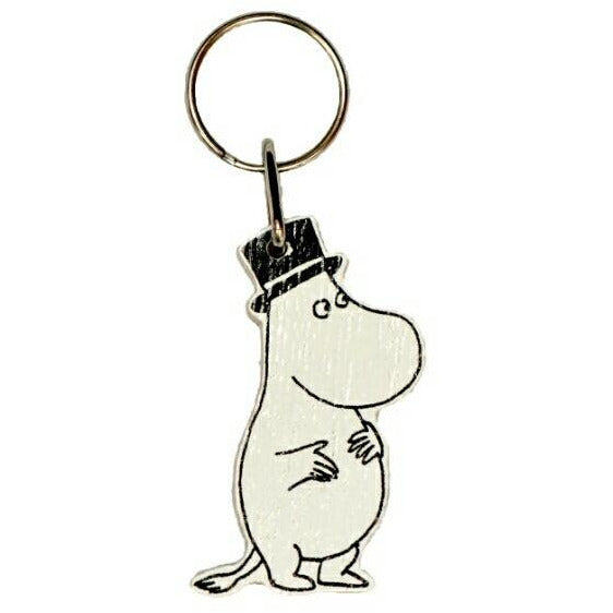 Wooden Keyring Moominpappa - .